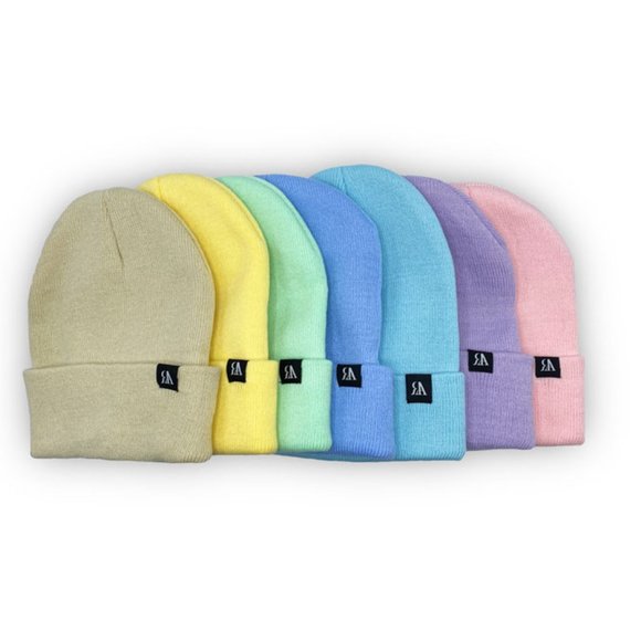 Beige / Sand Simple Beanie / Tuque - Picture 4 of 4